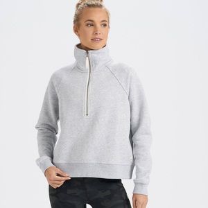 Vuori Restore 1/2 Zip | Light Heather Grey